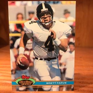 Brett Favre 1991 Topps Stadium Club Rookie RC #94